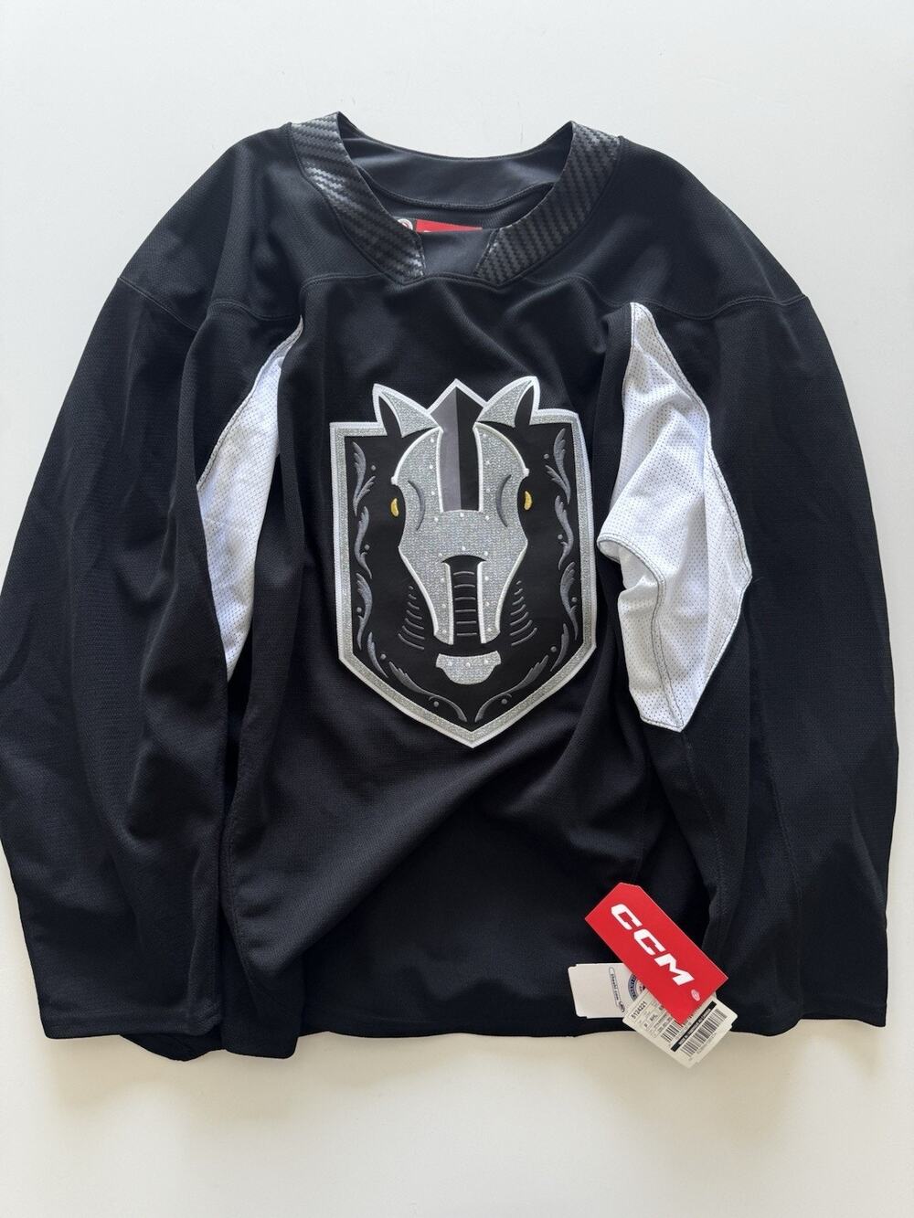 CCM Authentic AHL Henderson Silver Knights Hockey Jersey Sz 56 Black NWT Rare!